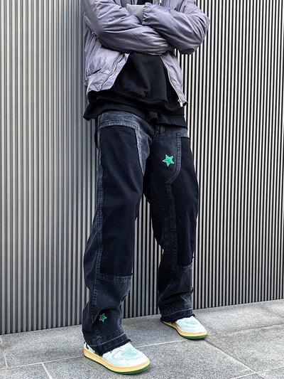 Pantalones Cargo Stacked con Parches Lumberjack Retro - Image 7