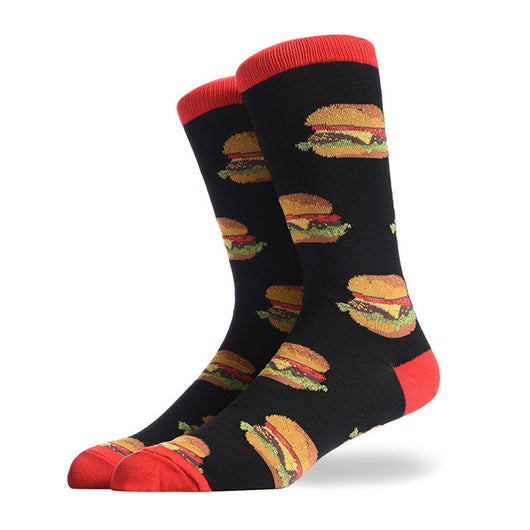 Calcetines Divertidos para Hombre - Diseño Creativo Hamburguesa, Pizza y Alien - Image 27