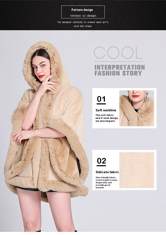 Capa Elegante con Cuello de Pelaje Sintético y Forro Polar Acolchado - Image 19