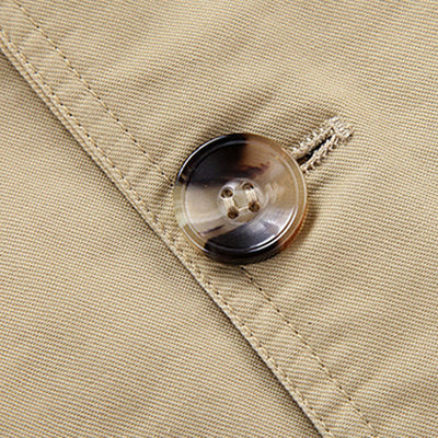 Abrigo Trench Largo Holgado con Cuello de Solapa Acolchado en Terciopelo - Image 7