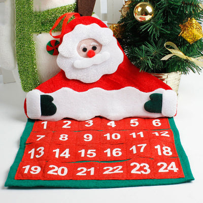 Calendario Floral de Terciopelo Navideño para Adultos Mayores