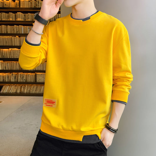 Suéter Juvenil Coreano Cuello Redondo Stretch
