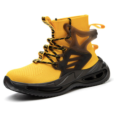Zapatos de Seguridad Respirable Tejido Volador para Hombre Talla Grande - Image 4