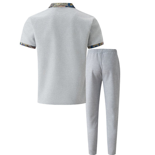 Traje Corto Ejecutivo con Solapa Texturizada y Detalles en Contraste - Image 9
