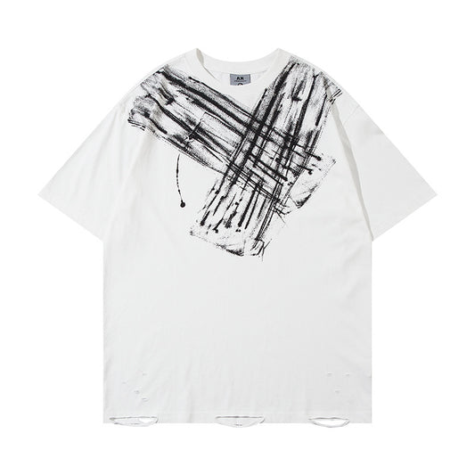 Camiseta Estampado Artístico Dirty para Hombre