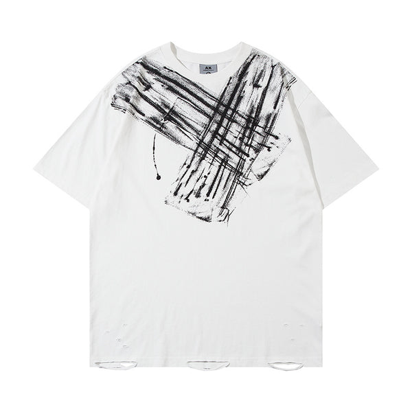 Camiseta Estampado Artístico Dirty para Hombre