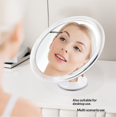 Espejo Antivaho para Baño con Ventosa Giratoria 360° - Plateado - Image 9