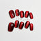 Pegatinas de Uñas Ojo de Gato Rojo Vino - Diseño Personalizado Hecho a Mano