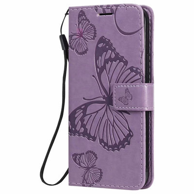 Funda de Cuero para Teléfono con Mariposa Prensada - Image 31