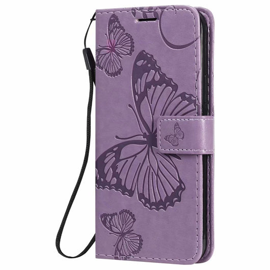 Funda de Cuero para Teléfono con Mariposa Prensada - Image 31