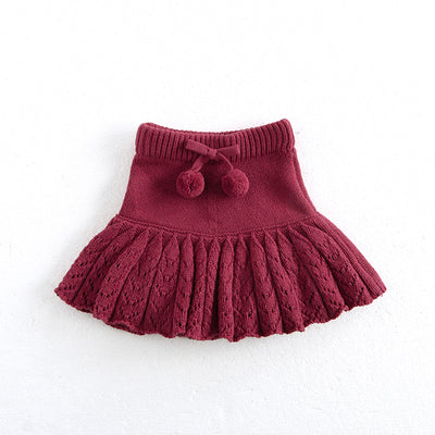Falda Pantalón Plisada Retro Hueca para Niñas - Image 8