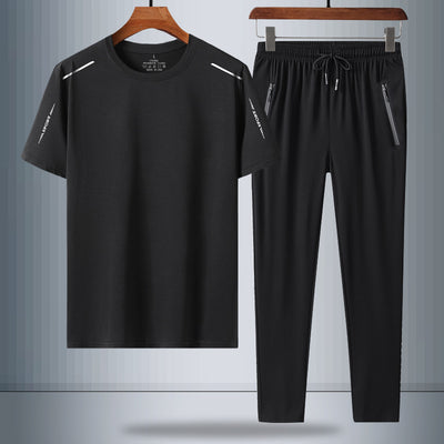 Conjunto Verano Hombre: Camiseta y Pantalón Seda de Hielo Secado Rápido - Image 7