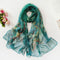 Cherry Blossom Sun Protection Beach Scarf - Lightweight and Soft for Women
