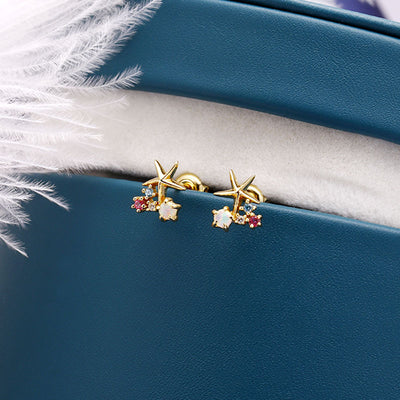 Aretes de Estrella de Mar La Sirenita - Image 17