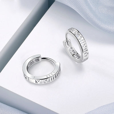 Aretes Romanos de Plata Fina 925 para Mujer - Image 9