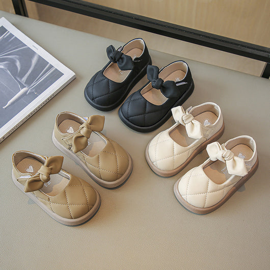 Zapatos Princesa Niña Estilo Lolita con Lazo - Pumps de Cuero Suave - Image 2