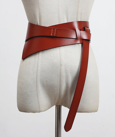 Cinturón Ancho de Cuero con Detalles Decorativos para Mujer - Image 5