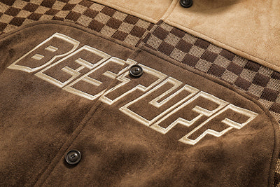 Chaqueta Cardigan Hip-Hop Cuadros con Cuello Tipo Polo - Image 12