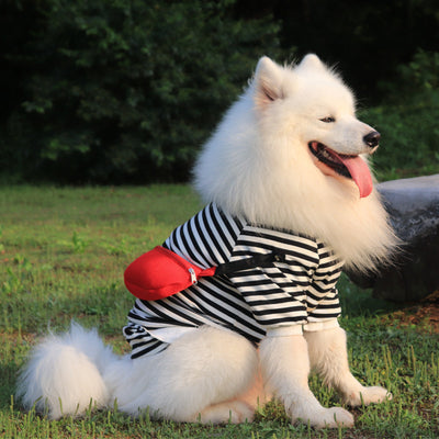 Chaleco Fino a Rayas para Perros Medianos y Grandes - Otoño - Image 2