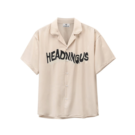 Camisa Estilo Hong Kong Coreana 19studio para Hombre - Verano Ins