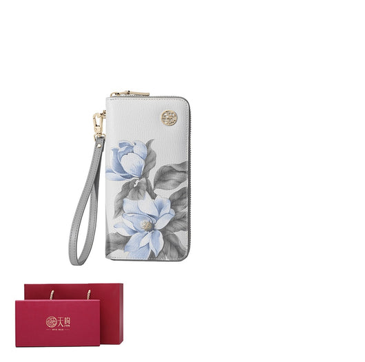 Billetera Étnica de Cuero con Estampado y Cierre para Mujer - Image 3