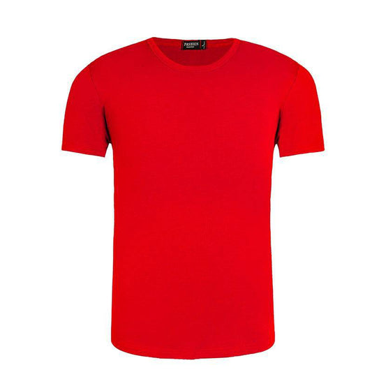 Camiseta Cuello Redondo Modal con Diseño Pintado a Mano