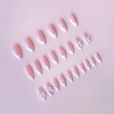 Uñas Acrílicas Cortas con Cristales Brillantes - Acabado Glossy - Image 9