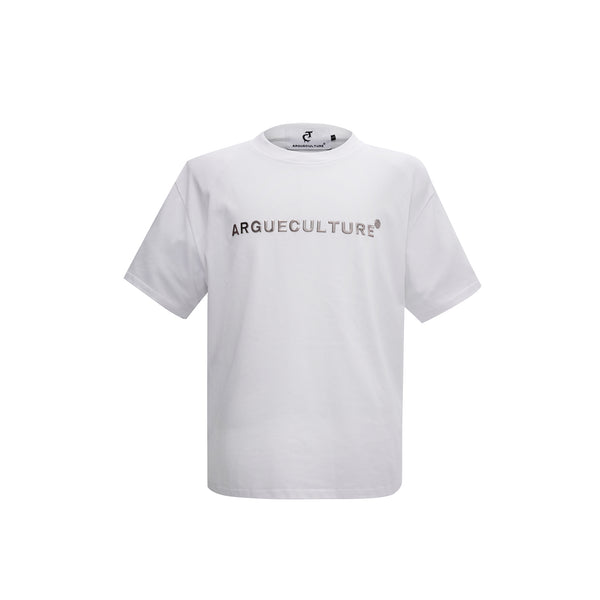 Camiseta de Algodón con Hombros Acolchados y Efecto Desgastado - Image 4