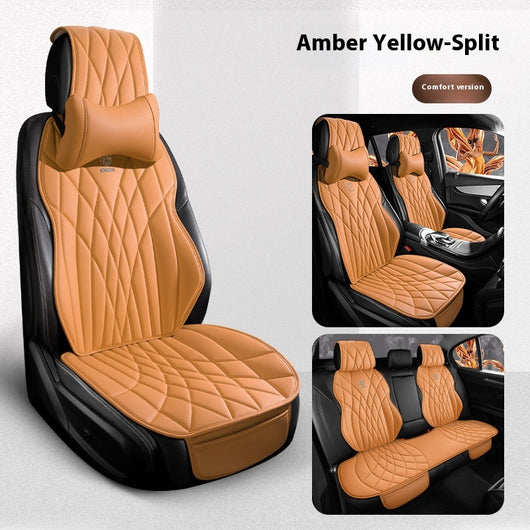 Funda de Asientos de Cuero Premium para Auto - Juego Completo 5 Plazas - Image 5