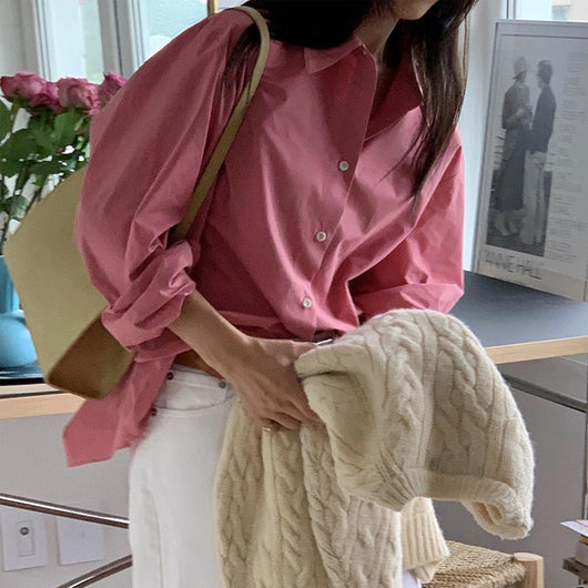 Camisa Suelta Casual para Mujer - Diseño Moderno y Versátil - Image 11