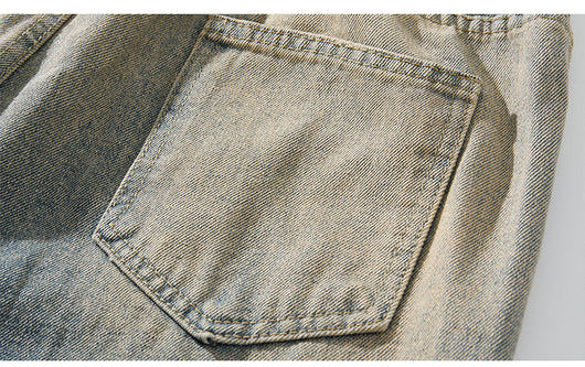 Pantalones Vaqueros Rotos Camuflaje Estilo Urbano Americano para Hombre - Image 13