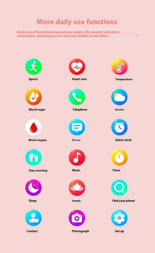 Reloj Inteligente para Mujeres con Monitoreo de Glucosa y Ciclo Menstrual - Image 14