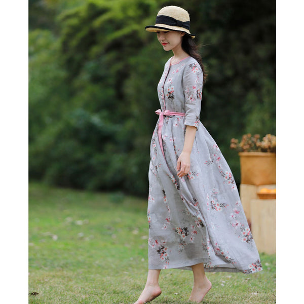 Vestido Ramio Premium con Cordones - Diseño Literario Ajustado para Mujer
