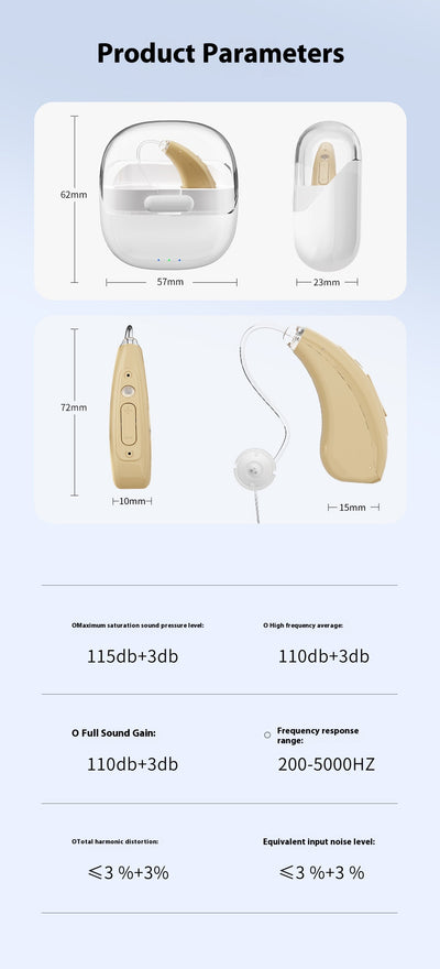 Audífono Digital BTE con Reducción de Ruido y Amplificador de Sonido para Adultos Mayores - Image 16
