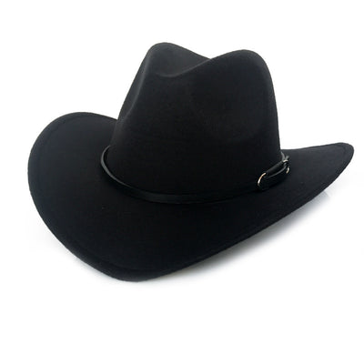 Sombrero Vaquero Vintage de Lana para Otoño e Invierno - Image 6