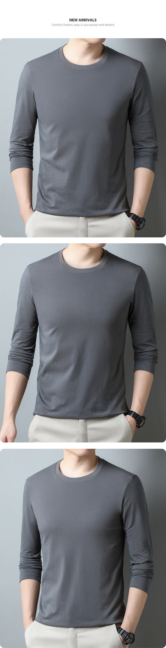 Sudadera Hoodie de Algodón Puro Manga Larga para Hombre - Image 25