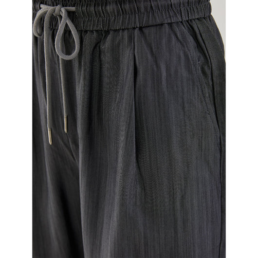 Shorts Tencel Hombre Verano - Corte Recto Suelto Estilo Casual Moderno - Image 7