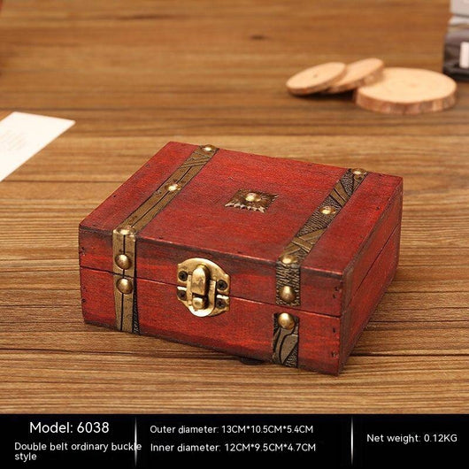 Caja Organizadora de Madera Estilo Retro para Adornos - Image 6