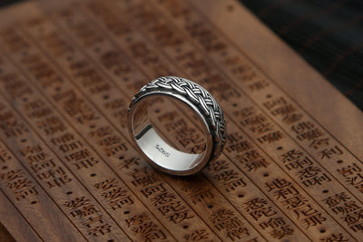Anillo de Plata Tailandesa Retro para Hombre - Dedo Índice - Image 5