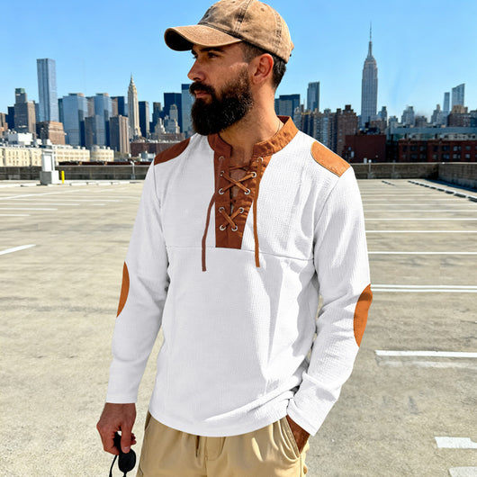 Camiseta Casual de Manga Larga con Cuello Ajustable - Image 17