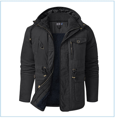 Abrigo de Algodón Acolchado Talla Grande para Hombre - Image 30