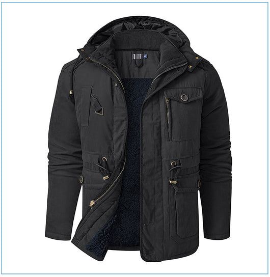 Abrigo de Algodón Acolchado Talla Grande para Hombre - Image 30