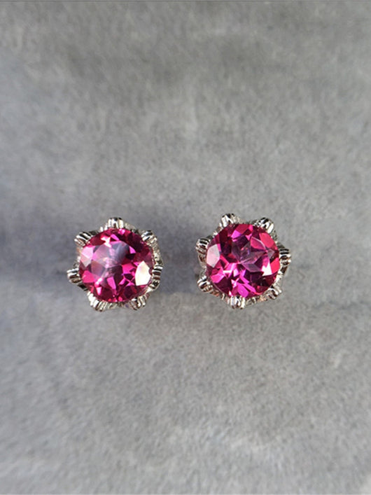 Aretes de Topacio en Plata Esterlina y Oro Blanco 18K - Image 6