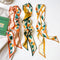 Pañuelo de Seda Estampado con Frutas - Diseño Largo y Elegante para Mujer