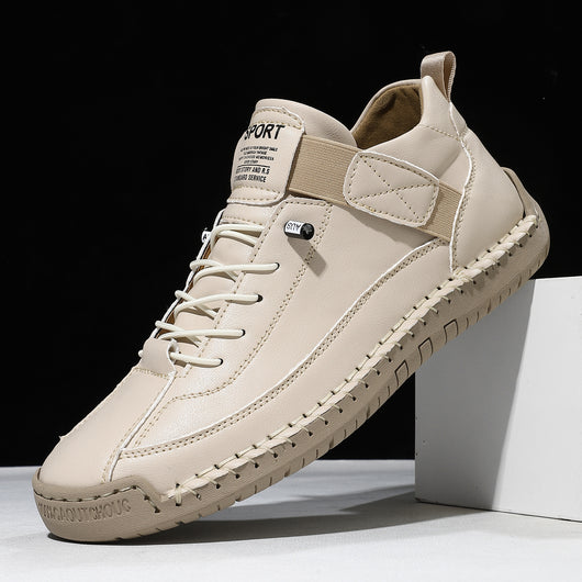 Zapatos Casuales de Otoño-Invierno para Hombre con Suela Plana y Costura a Mano - Image 11