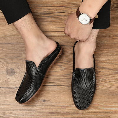 Mocasines de Cuero para Hombre - Zapatos sin Tacón Cómodos para Verano - Image 7