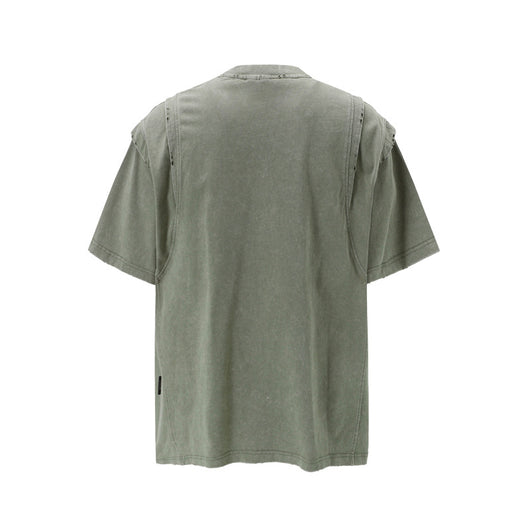 Camiseta Oversized Efecto Gastado con Costuras de Diseño - Image 7