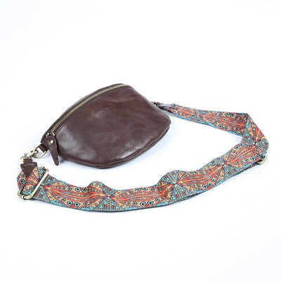 Bolso Bandolera de Cuero Curtido Vegetal para Mujer - Estilo Urbano - Image 10