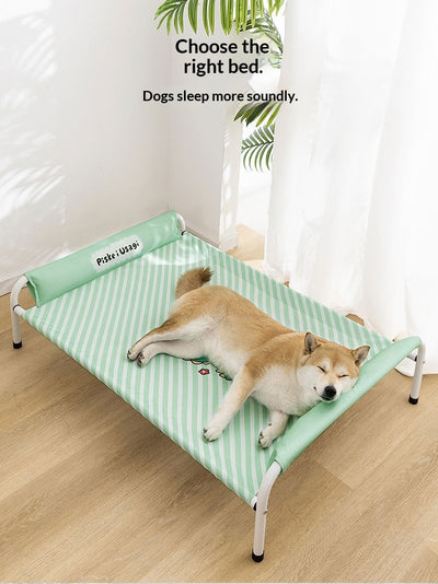 Cama de Camping para Perros Medianos y Grandes con Diseño de Rayas Divertidas - Image 16