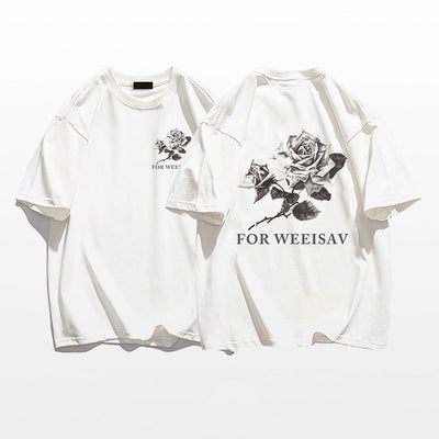 Playera Estampada con Rosas para Hombre - Image 8